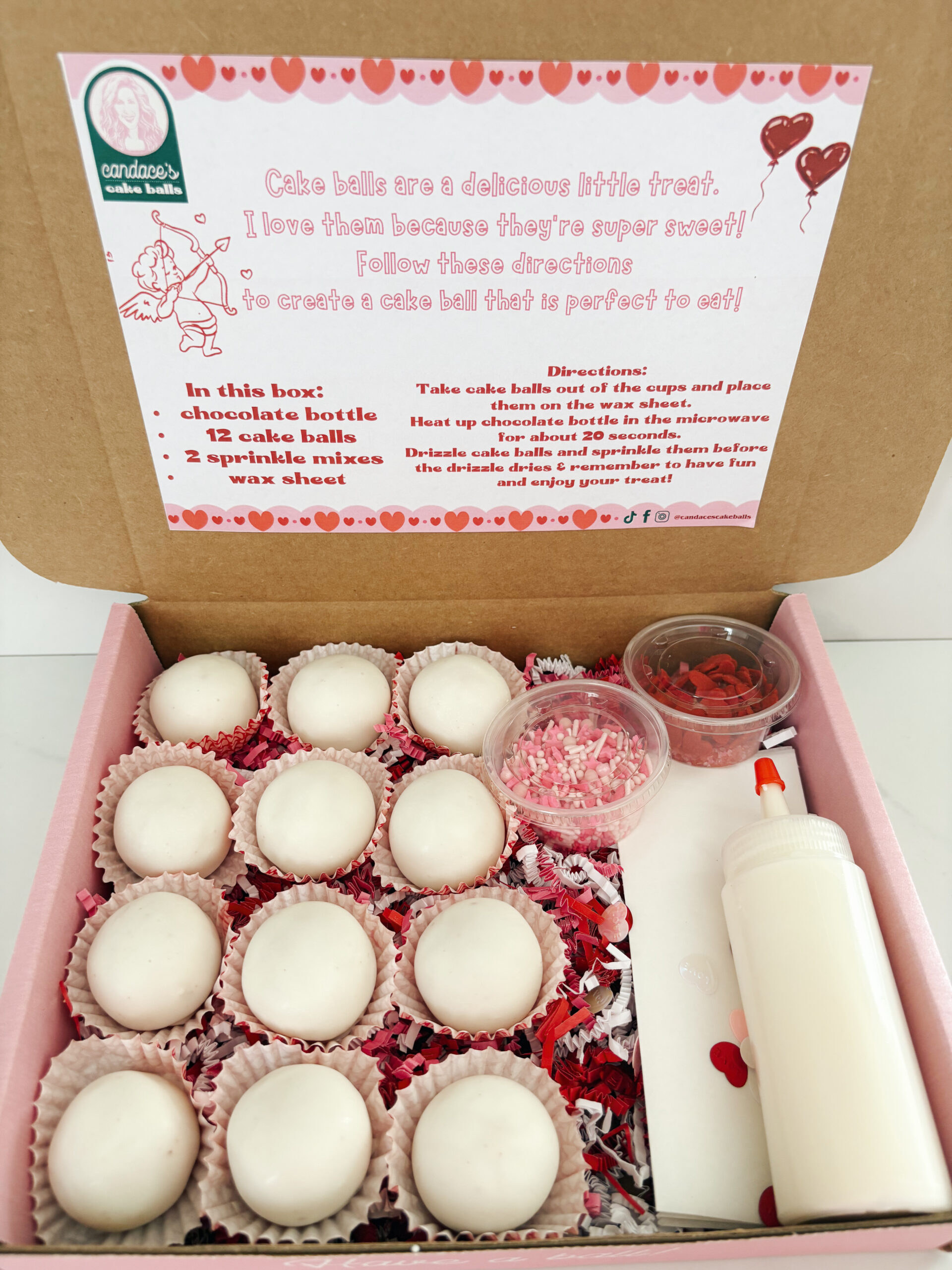 Cupids Activity Cake Ball Box
