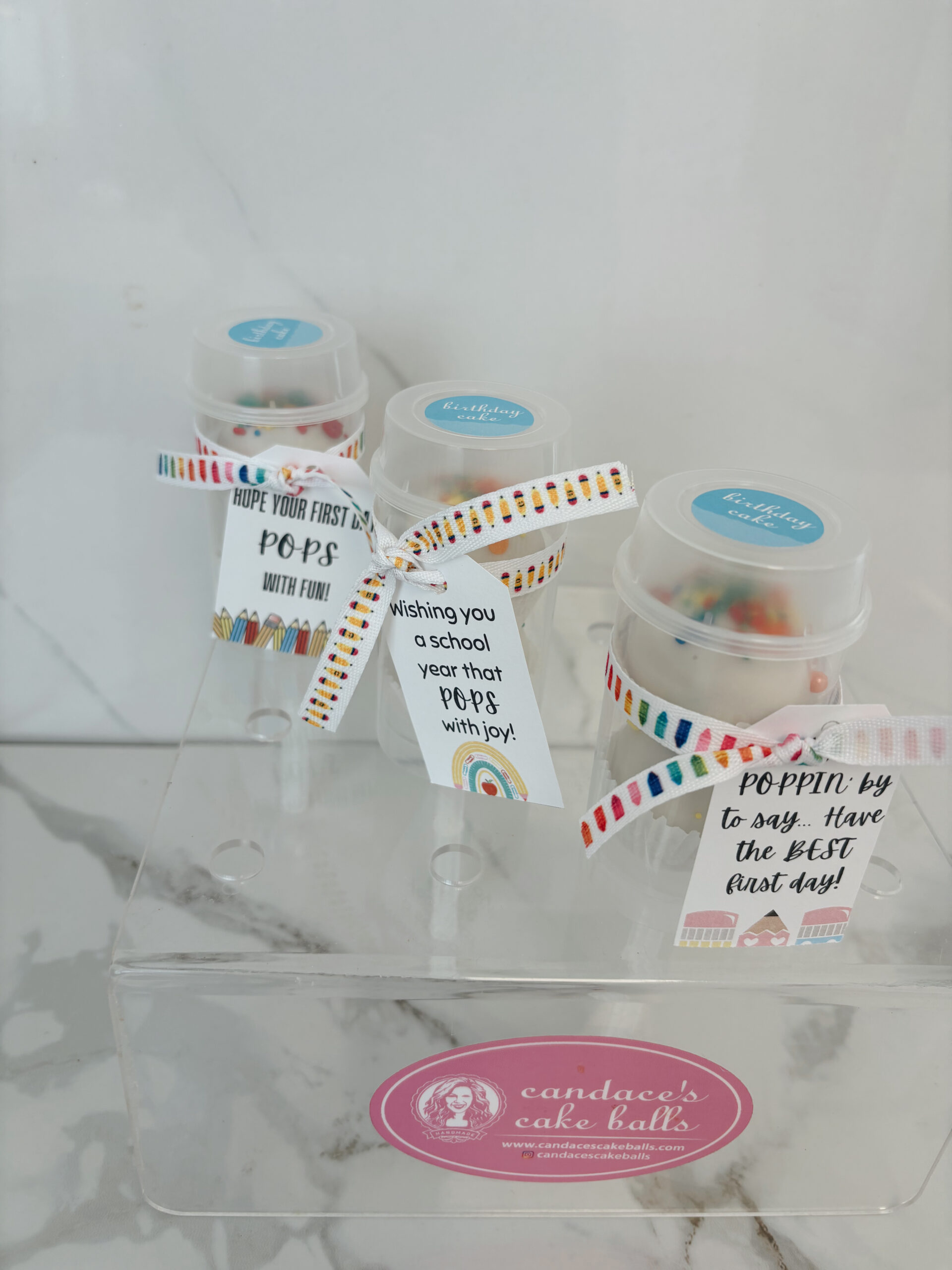 Back to School Push Pops